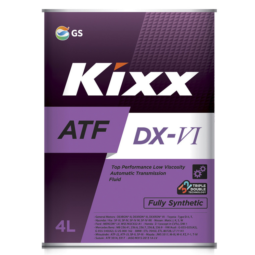 Масло трансмиссионное Kixx ATF DX-VI 4 л, Масла трансмиссионные